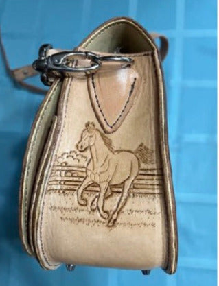 LeMonde Hand Tooled Leather Handbag