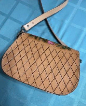 Leather Handbag - " Horse " LaMonde Style Hand Tooled