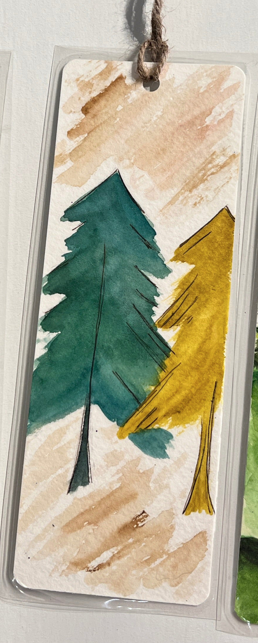 " Trees and Outdoors " Original Watercolor Bookmark