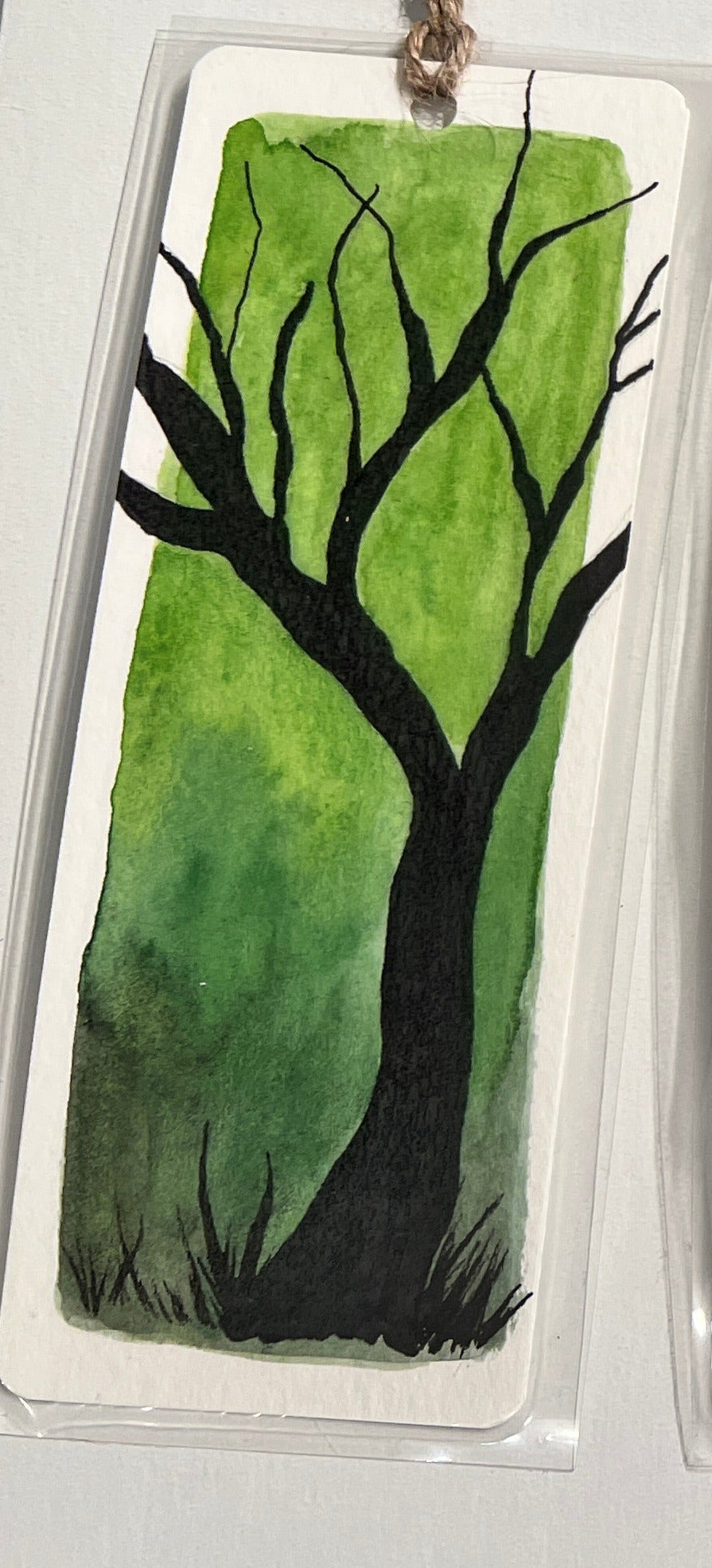 " Trees and Outdoors " Original Watercolor Bookmark