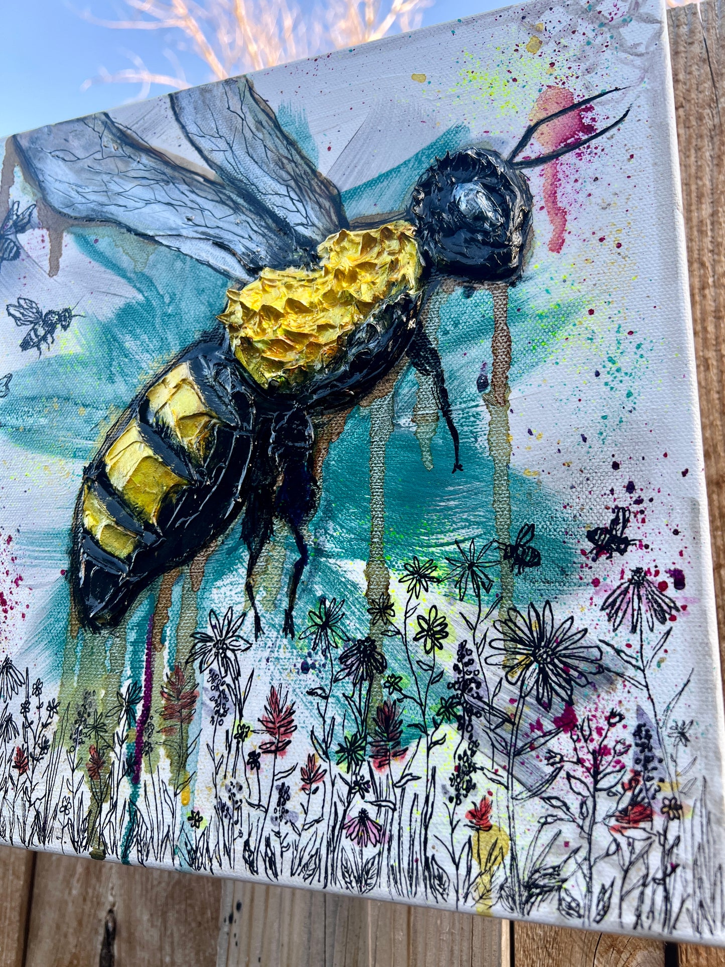 " Wyoming Nectar " Original Textured Painting