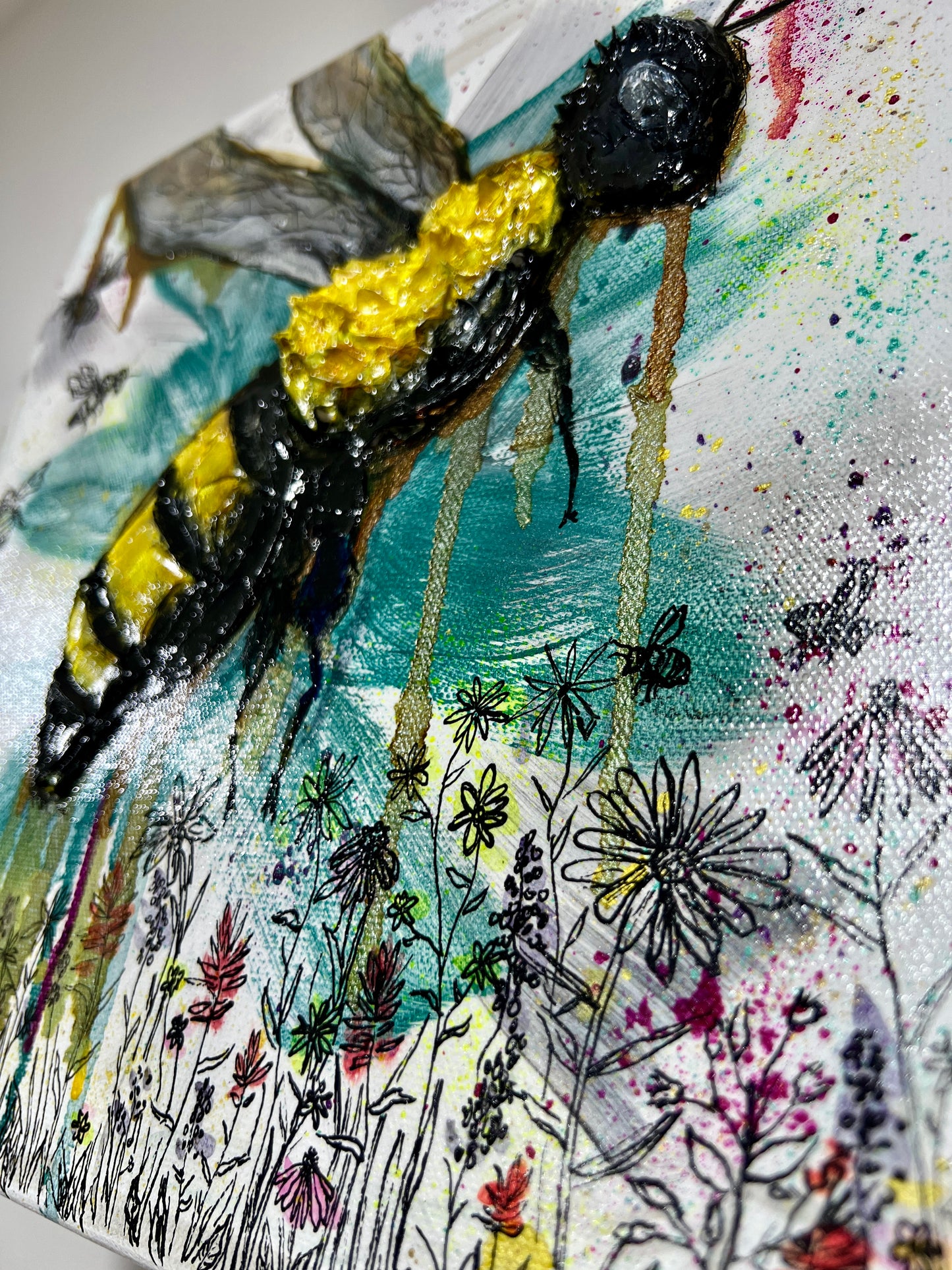 " Wyoming Nectar " Original Textured Painting
