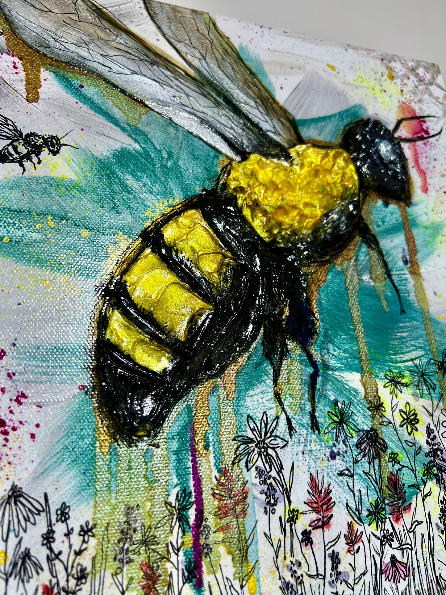 " Wyoming Nectar " Original Textured Painting