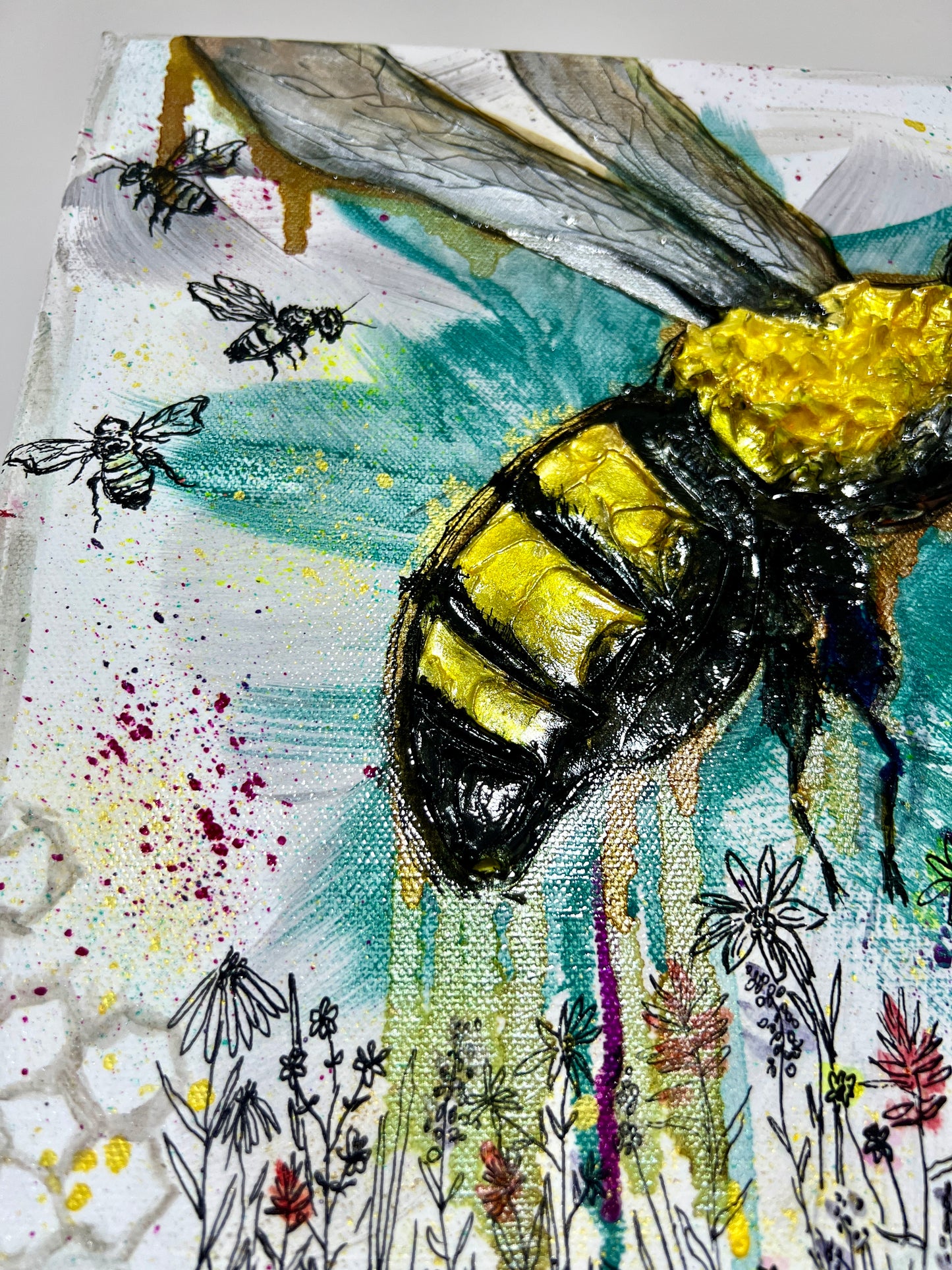 " Wyoming Nectar " Original Textured Painting