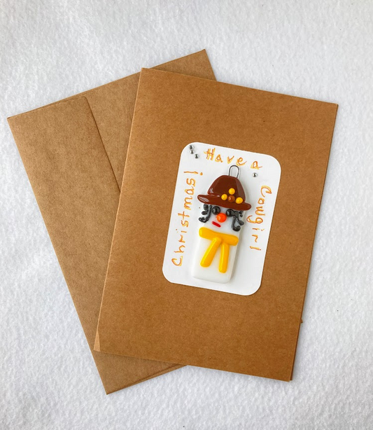 " Cowgirl Christmas " Christmas Ornament And Card