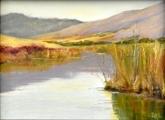 " Smoky Morning on The River " Greeting Card