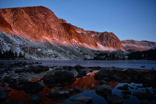 " Solemn Sunrise " Sunrise Over Lake Marie