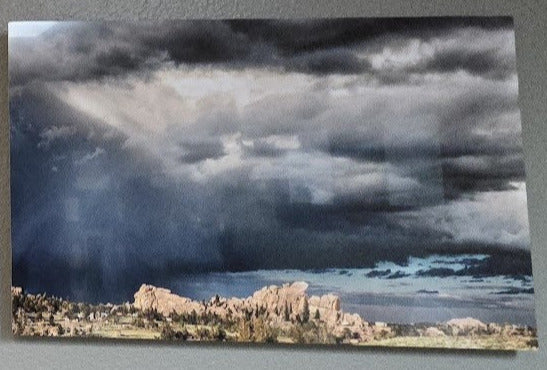 " Storm Clouds At Vedauwoo " Triptych Photo on Metal