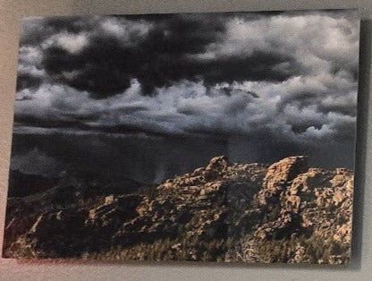 " Storm Clouds At Vedauwoo " Triptych Photo on Metal