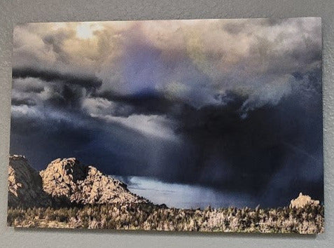 " Storm Clouds At Vedauwoo " Triptych Photo on Metal
