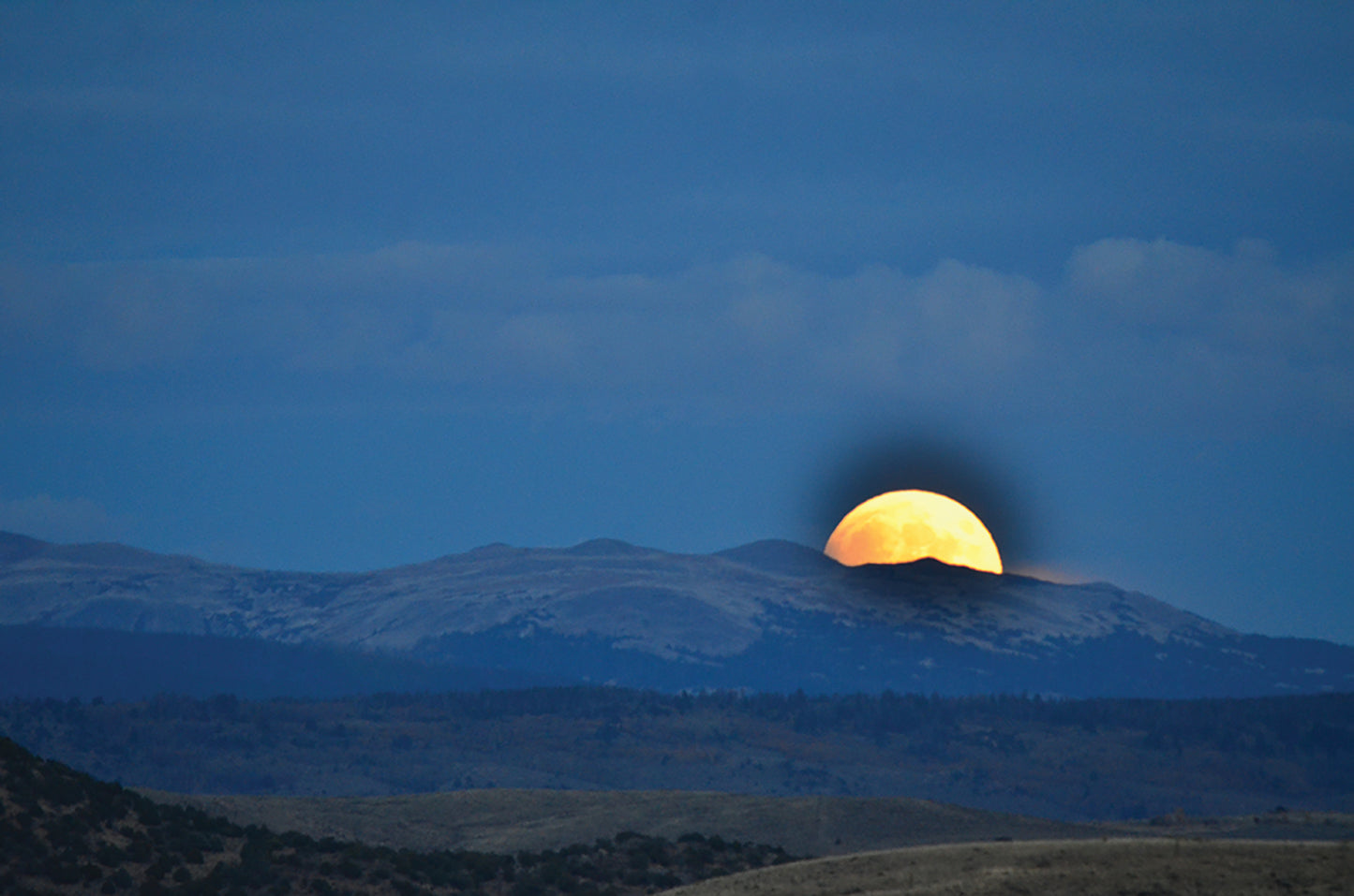 Post Card - " Super Moon Over Snowy Range "