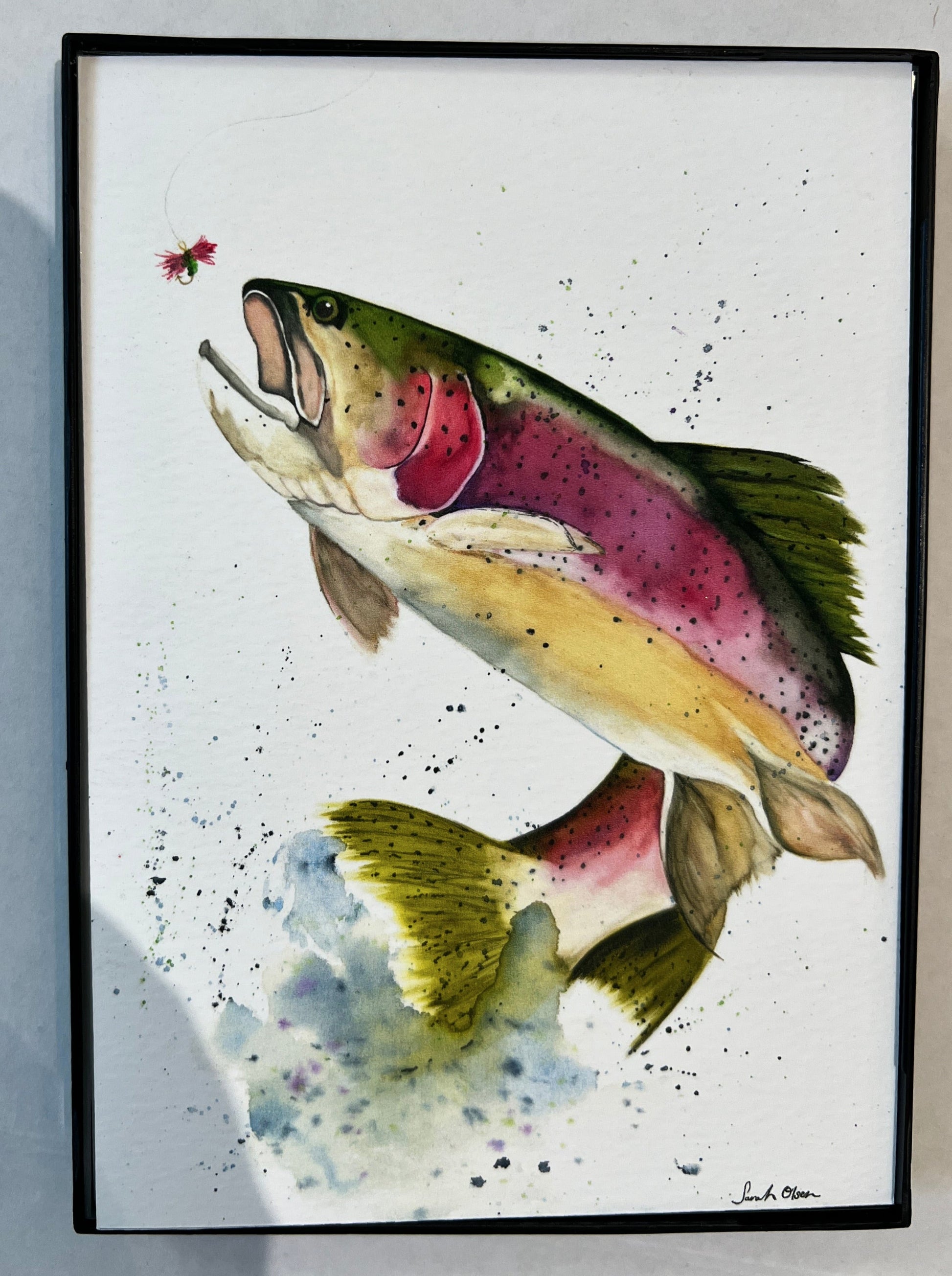Rainbow Magic  Rainbow Trout Watercolor Print – Works of Wyoming Gift n  Gallery