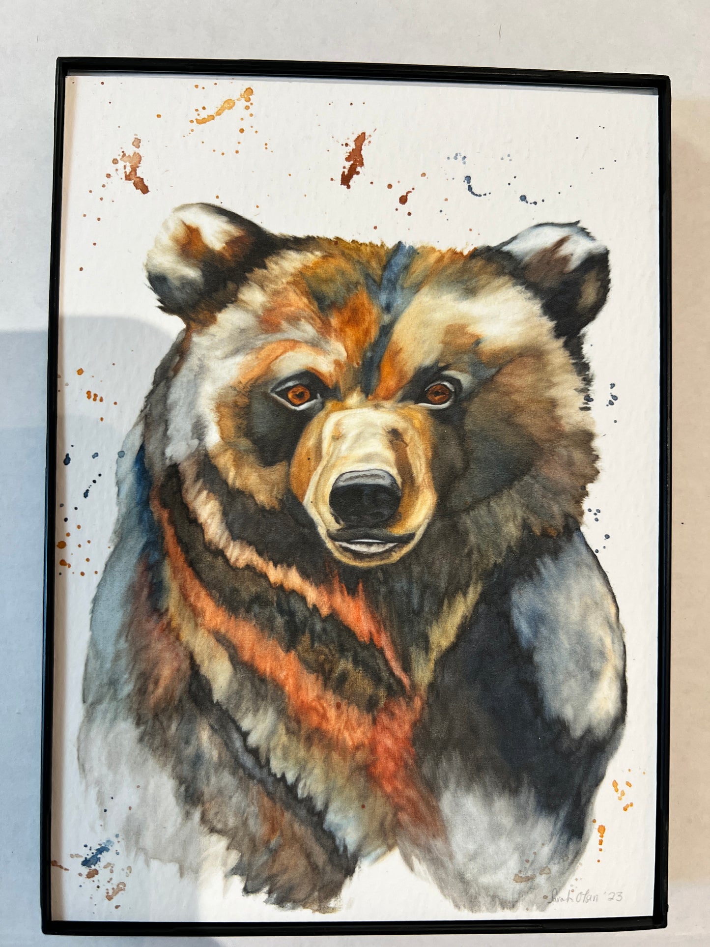 " Autumn Bear " Watercolor Print