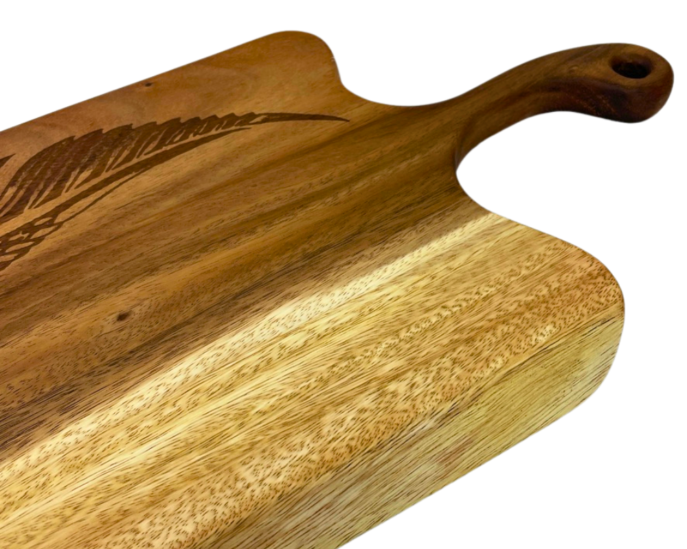 Laser Engraved " Tribal Feather " Large Charcuterie Board