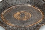 Bucking Bronc and Rider Stoneware Large Handled Platter