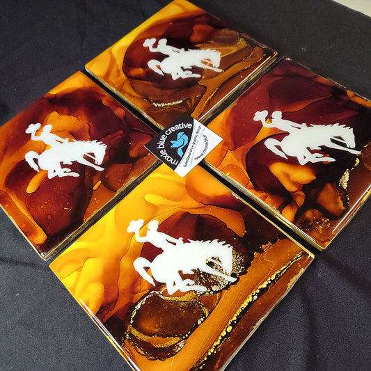 " Steamboat " Coasters Set of 4 ( 24007 )