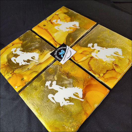 " Steamboat " Coasters Set of 4 ( 24010 )