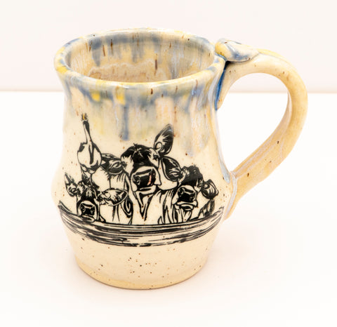 " Cow Family " Stoneware Mug