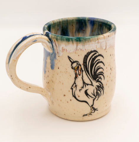 " Rockin' Chicken " Stoneware Mug