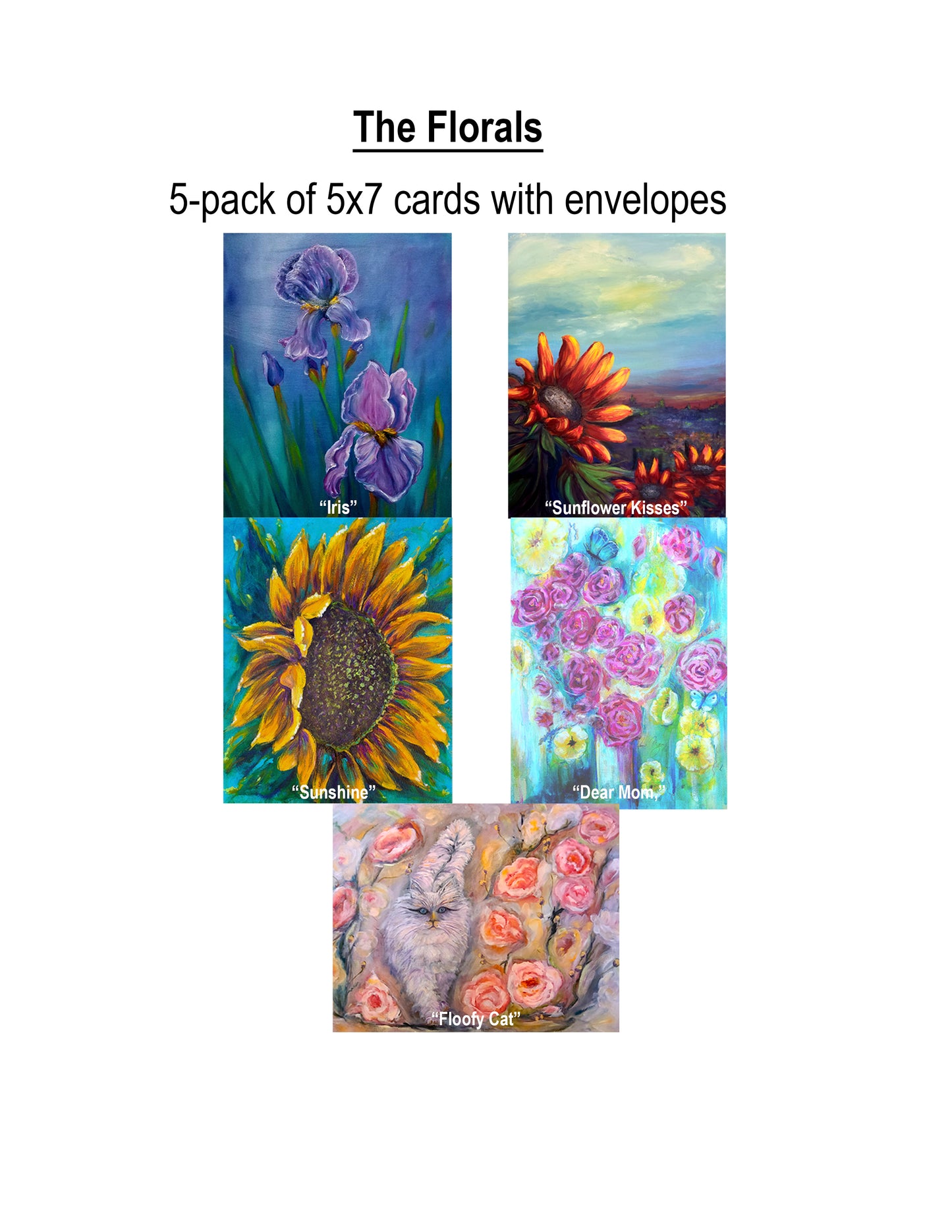 " The Florals " Greeting Card Pack