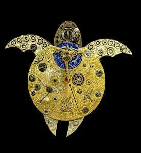 Original Sculpture Art- " Isaac " the Sea Turtle