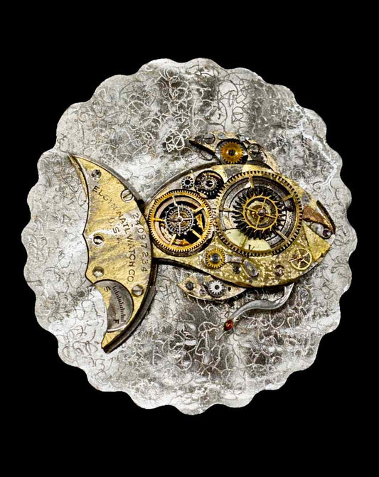 Original Sculpture Art- " Time Aquatic "