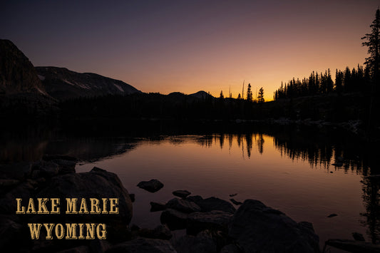 Post Card - " Twilight Blush " Lake Marie