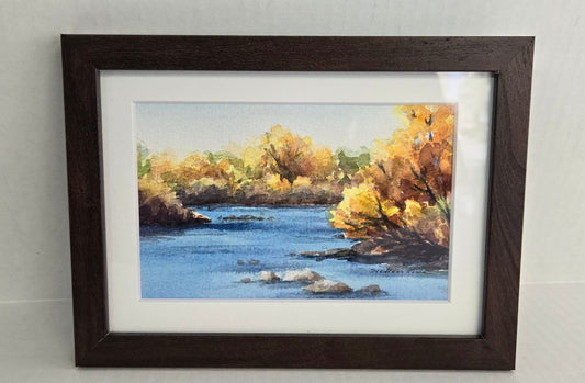Framed Original Watercolor 5x7- Assorted Designs