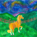 Mother, daughter collaboration in the series, Rusty the Ranch Horse. Bright, bold illustrations to keep your child's attention as you learn about storms