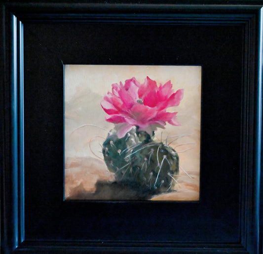 " Wyoming Cactus" Original Oil Painting
