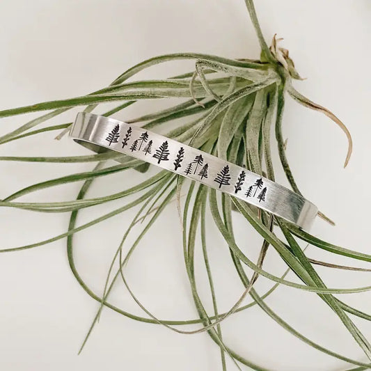 Bracelet Cuff - Forest Imprint
