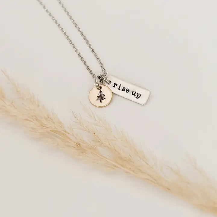 Necklace - "Rise Up" Pine Tree