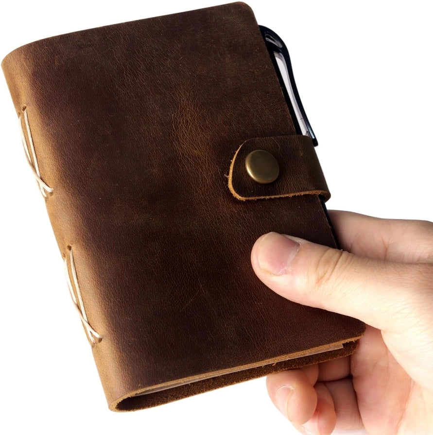 Leather Journal- Mini Brown