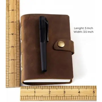 Leather Journal- Mini Brown