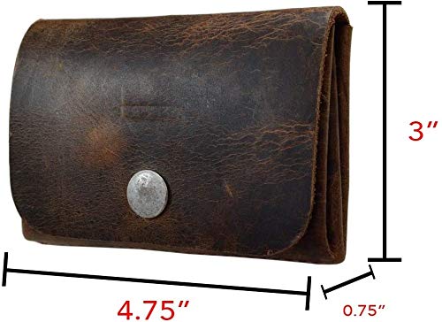 Leather Wallet- Brown- Two Pocket