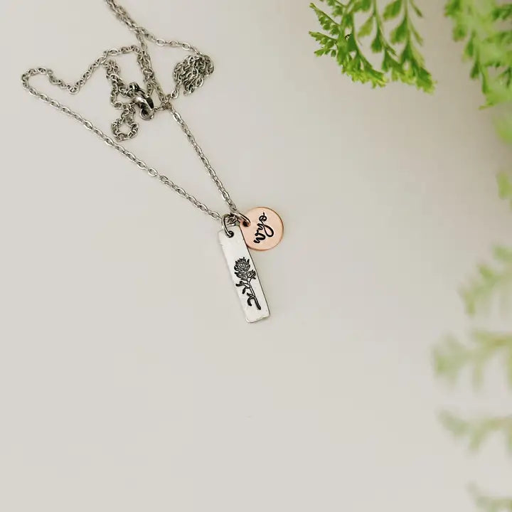 Necklace - Indian Paintbrush and Wyo