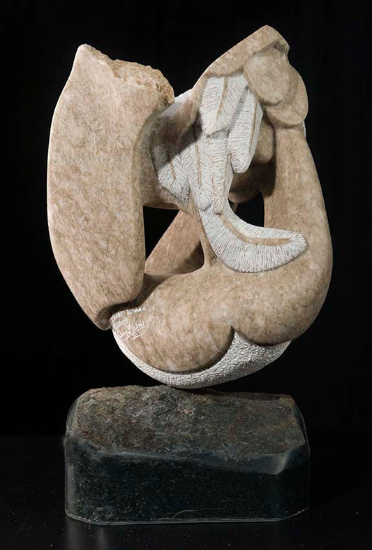 Sculpture-"Inner Twined"- Colorado Alabaster