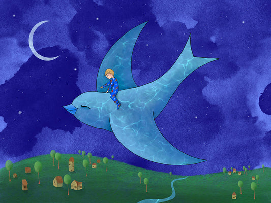 Print- "Night Flight"