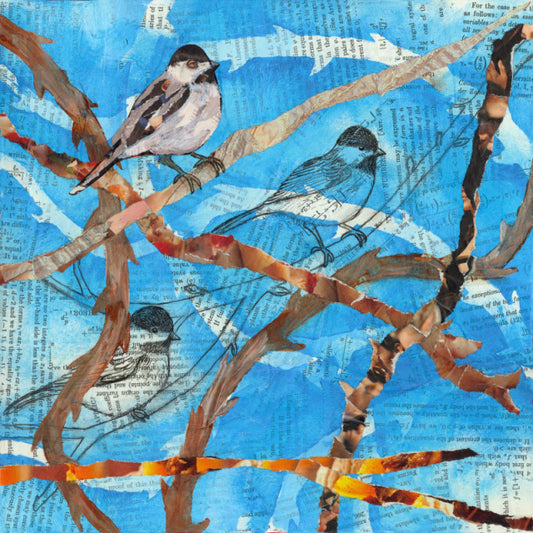 Print - "Song in a Bramble" Birds