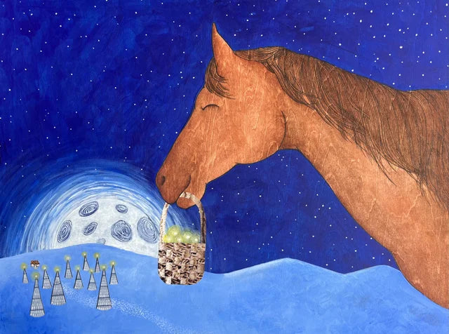Original Mixed Media Painting- "When the Moon Is Full"