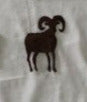 Big Horn Sheep Rustic Patina Metal Magnet