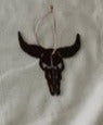 Steer Skull Rustic Patina Metal Magnet or Ornament