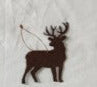 Buck Deer Rustic Patina Metal Magnet or Ornament