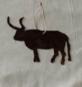 Steer Rustic Patina Metal Magnet or Ornament