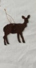Doe Deer Rustic Patina Metal Magnet or Ornament