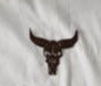 Steer Skull Rustic Patina Metal Magnet or Ornament