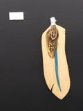 Wooden Feather Bookmark #4