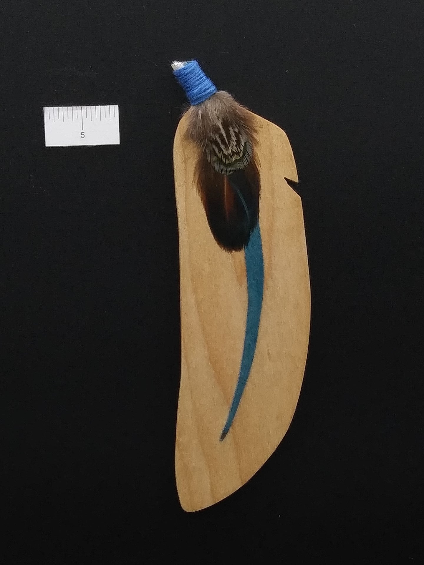 Wooden Feather Bookmark #5