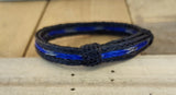 Hand Braided Wide Adjustable Horsehair Bracelet