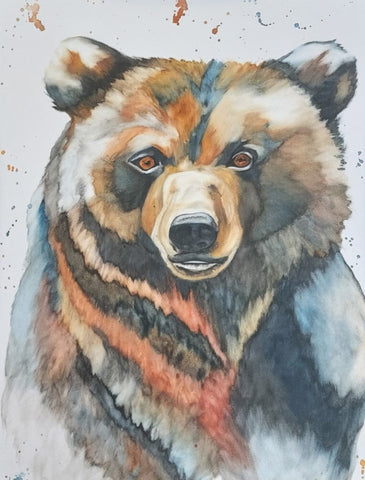 " Autumn Bear " Watercolor Print